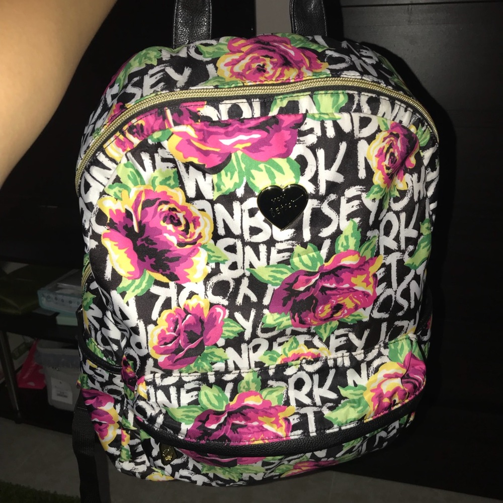 Betsey Johnson floral backpack